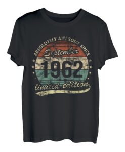 Absolutely Awesome Since September 1962 Vintage Geburtstag T-Shirt