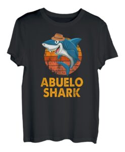 Abuelo Shark Lustiges spanisches Papa Opa Vatertagsgeschenk T-Shirt
