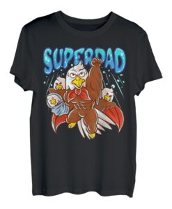 Adler Eagle Super Dad Superheld Papa Vati Vater Vatertag T-Shirt