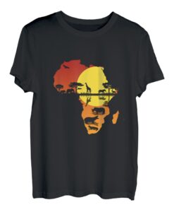 Afrika Giraffe Kontinent Elefant Tiere Big Five Safari T-Shirt