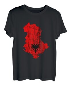 Albanien Karte Albanische Flagge Kosovo Reise Albaner Stolz T-Shirt