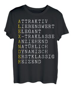 Alexander Adjektive Personalisiert, Alexander Name Alexander T-Shirt