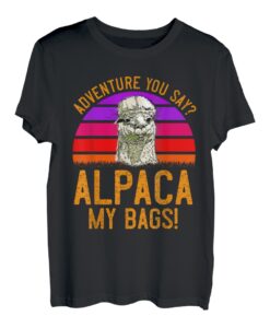 Alpaca my Bags Bergsteiger lustig Wandern Wanderer T-Shirt