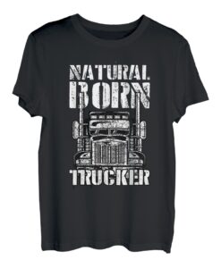 Als LKW-Fahrer Geboren Trucker Brummi Fernfahrer Geschenk T-Shirt