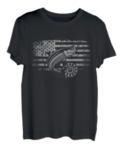 Amerikanische Flagge Angelbekleidung - Angeln T-Shirt