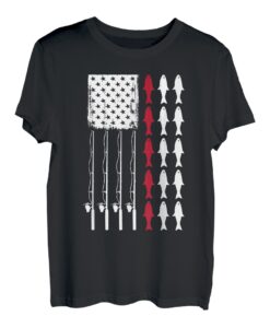 Amerikanische Flagge Angeln T-Shirt
