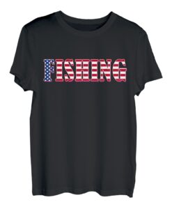 Amerikanische Flagge - Angeln T-Shirt