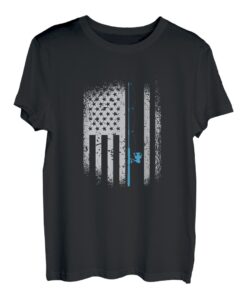 Amerikanische Flagge Angeln Vintage Angeln T-Shirt
