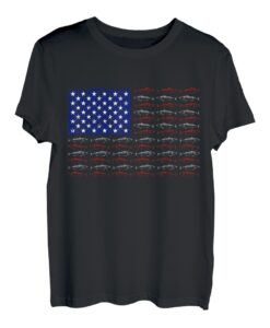 Amerikanische Flagge, Fische in amerikanischer Flagge, Angelfreunde T-Shirt