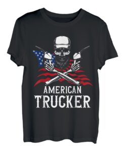 Amerikanischer Trucker für patriotischen LKW-Fahrer T-Shirt