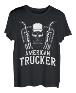 Amerikanischer Trucker für patriotischen LKW-Fahrer T-Shirt