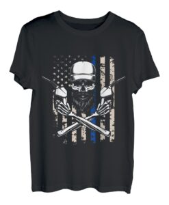 Amerikanischer Trucker für polizeiliche Unterstützung T-Shirt