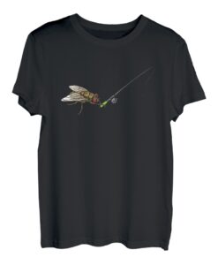 Angel Fliegenfischen Lustiges Wortspiel Angeln Fliege Angler T-Shirt