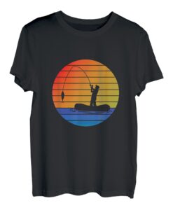 Angel Vintage Angelausrüstung Fischer Retro Angler Outfit T-Shirt