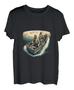 Angelboot Meeresangler Fischermann T-Shirt