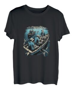 Angelboot Meeresangler Fischermann T-Shirt
