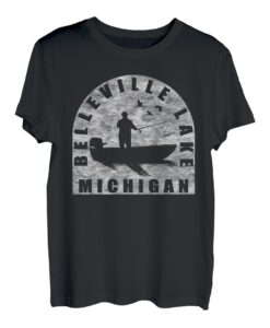 Angeln am Belleville Lake Michigan T-Shirt