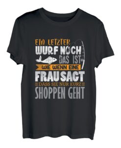 Angeln Angler Angelrute Fischen T-Shirt