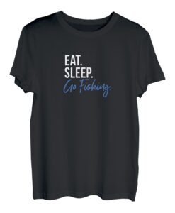 Angeln 'Eat Sleep Go fishing' Geschenk für Angler T-Shirt