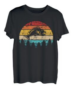 Angeln Fisch vintage retro T-Shirt