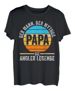 Angeln Fischer Papa Vater Fischen Angel Angler T-Shirt