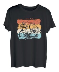 Angeln Forelle Fischer Geschenk Für Männer Vintage Fisch T-Shirt