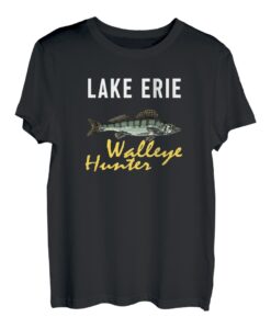 Angeln im Eriesee - Turnierfischen - Zander Jäger T-Shirt