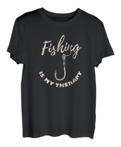 Angeln ist meine Therapie, Angler T-Shirt