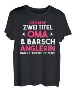 Angeln Oma Barsch Angeln T-Shirt