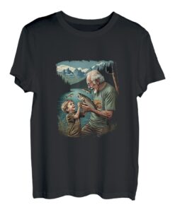 Angeln Opa Enkel Angler Vatertag T-Shirt