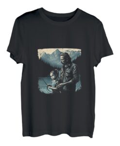 Angeln Papa Tochter Angler Vatertag T-Shirt