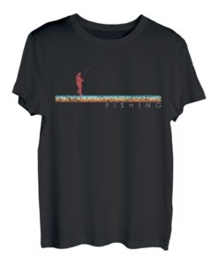 Angeln Retro Angel Fishing Vintage Angler Outfit für Fischer T-Shirt