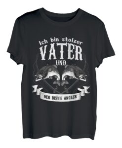 Angeln Stolzer Vater und der beste Angler T-Shirt