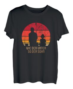Angeln Vater und Sohn Fisch T-Shirt