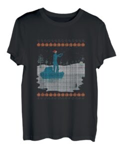 Angeln Weihnachten T-Shirt