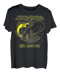 Angelrolle  Bitte nicht stören beim Angeln , Design  Fisherman  T-Shirt