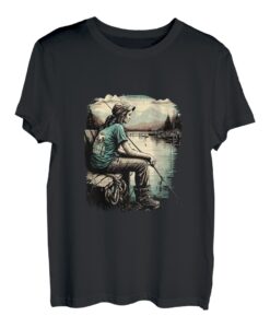 Angelrute, Angelrute, Mädchen T-Shirt
