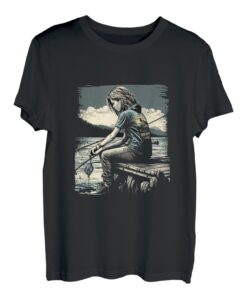 Angelrute, Angelrute, Mädchen T-Shirt