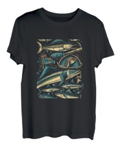 Angelrute, Boot, Fisch, Angler T-Shirt