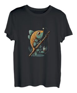 Angelrute Fischrute Kawaii T-Shirt