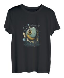 Angelrute Fischrute Kawaii T-Shirt