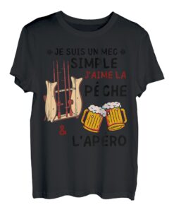 Angelrute Zubehör Humor Apero Fischer Angeln Apero T-Shirt