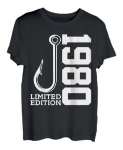 ANGLER 43. GEBURTSTAG ANGELN LIMITED EDITION 1980 T-Shirt