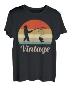 Angler Angeln Fisch Fischen Cool Humor Vintage Retro Witzig T-Shirt