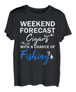 Angler Angeln Zigarre T-Shirt