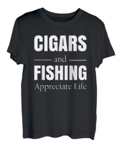 Angler Angeln Zigarre T-Shirt
