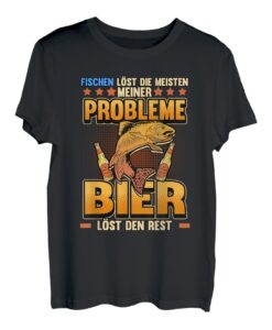 Angler Bier Lustiger Spruch Fischen Angelausrüstung Geschenk T-Shirt