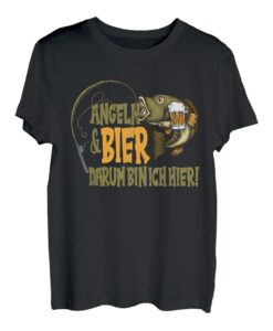 Angler Fisch Gepflegt einen hinter die Kiemen Kippen Fische T-Shirt