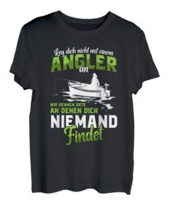 Angler Fischer Angelrute See Fluss Spruch Geschenk T-Shirt