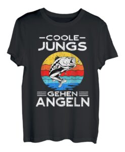 Angler Fischer Spruch lustig coole Jungs gehen angeln angel T-Shirt